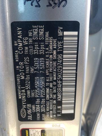 2019 HYUNDAI SANTA FE X - KM8SR4HF5KU297496