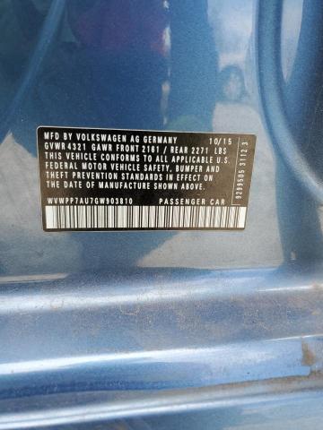 2016 VOLKSWAGEN E-GOLF SEL WVWPP7AU7GW903810