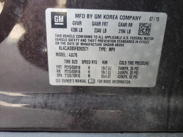 2015 BUICK ENCORE KL4CJASB5FB262571