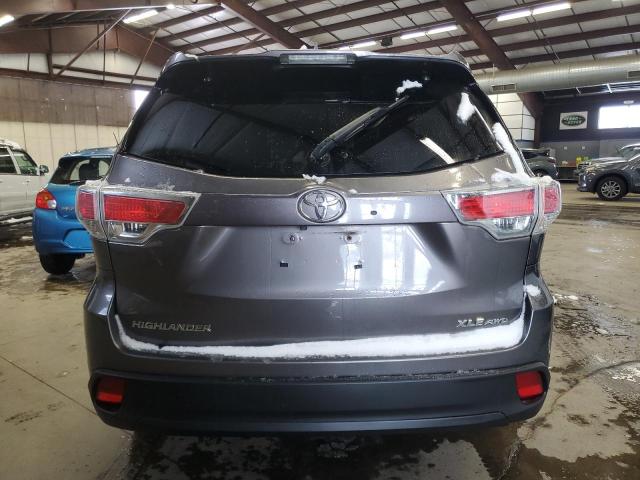 VIN 5TDJKRFH2ES029794 2014 Toyota Highlander, Xle no.6