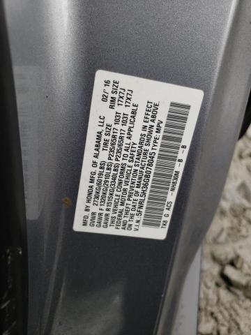 2016 HONDA ODYSSEY SE 5FNRL5H36GB078045