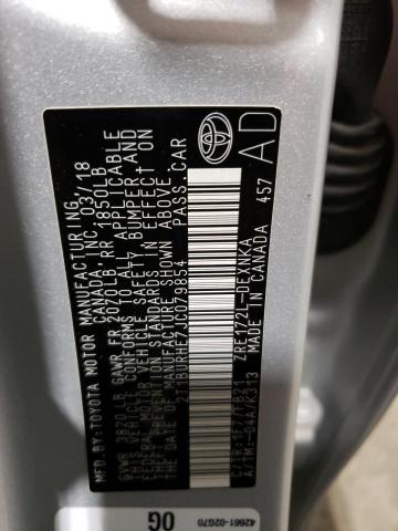 2018 TOYOTA COROLLA L - 2T1BURHE7JC079854