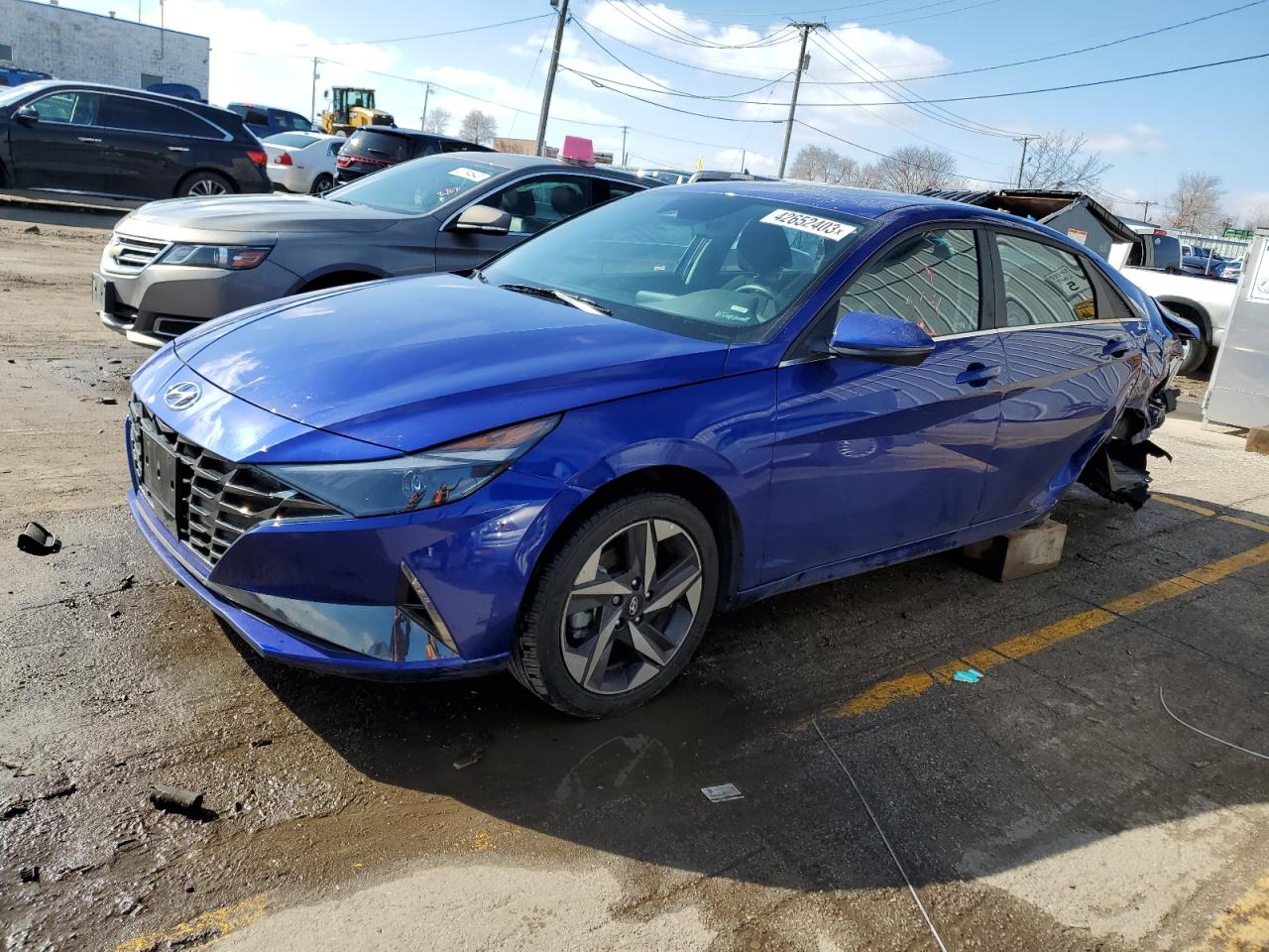 2021 Hyundai Elantra Sel vin: KMHLN4AG2MU129823