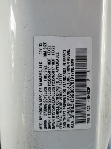 2016 HONDA ODYSSEY SE 5FNRL5H39GB037019