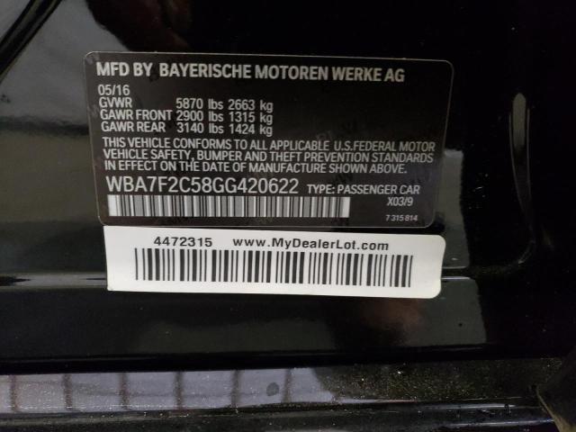 WBA7F2C58GG420622 BMW 750 Xi