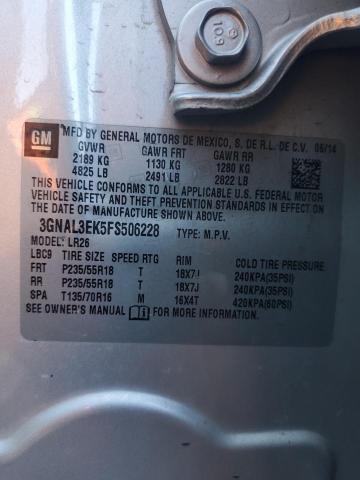 2015 CHEVROLET CAPTIVA LT - 3GNAL3EK5FS506228