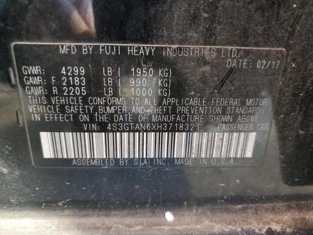 2017 SUBARU IMPREZA LI 4S3GTAN6XH3718321