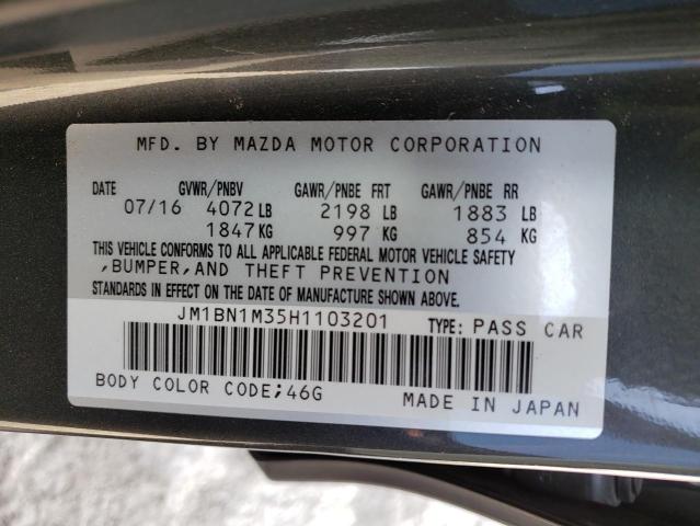 2017 MAZDA 3 GRAND TO JM1BN1M35H1103201