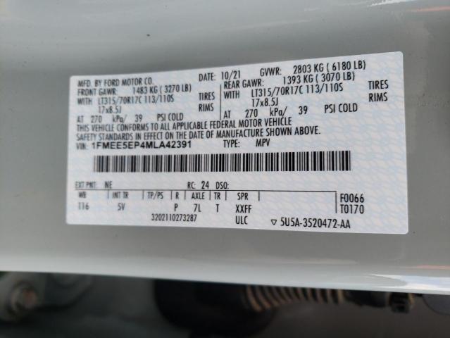 2021 FORD BRONCO FIR 1FMEE5EP4MLA42391