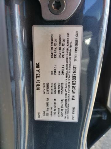 5YJ3E1EB5KF214081 Tesla MODEL 3