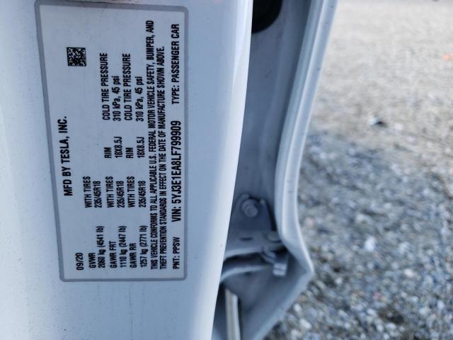 2020 TESLA MODEL 3 - 5YJ3E1EA8LF799909