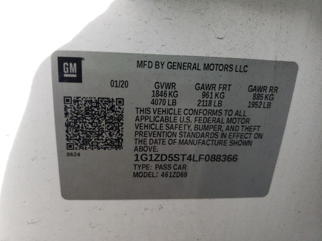 2020 CHEVROLET MALIBU LT 1G1ZD5ST4LF088366