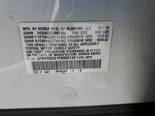 5FRYD3H21FB003142 Acura MDX