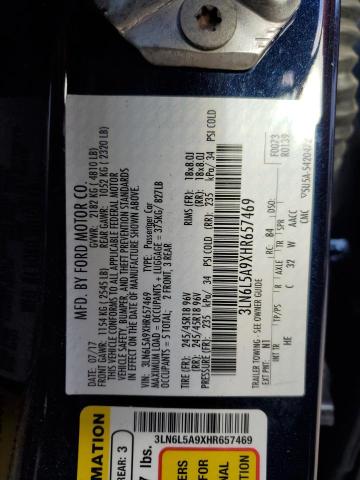 2017 LINCOLN MKZ PREMIE - 3LN6L5A9XHR657469