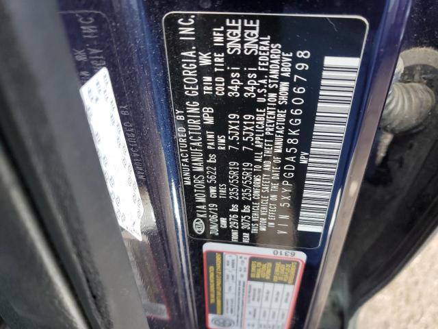 2019 KIA SORENTO LX 5XYPGDA58KG606798
