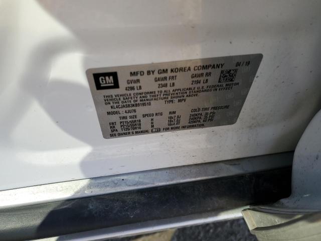 2019 BUICK ENCORE PRE - KL4CJASB3KB919510
