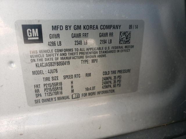 2015 BUICK ENCORE - KL4CJASB2FB050419