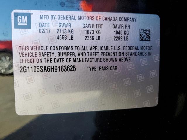 2017 CHEVROLET IMPALA LT - 2G1105SA6H9163625