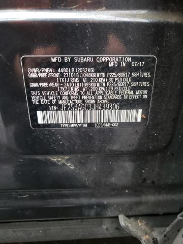 2018 SUBARU FORESTER 2 - JF2SJAGC3JH439306