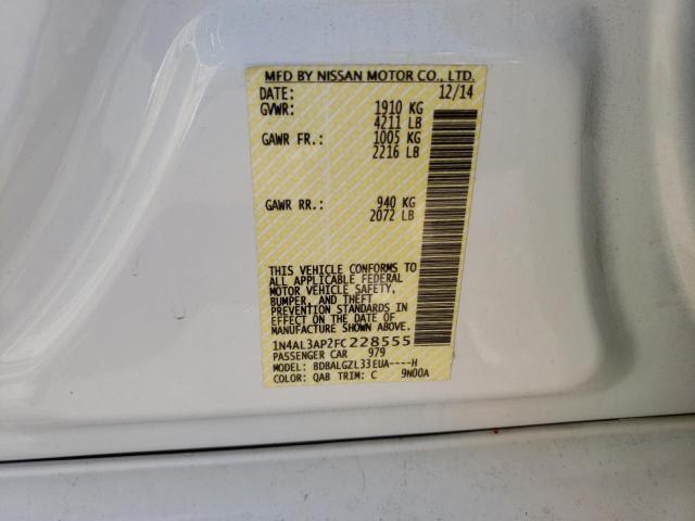 2015 NISSAN ALTIMA 2.5 1N4AL3AP2FC228555