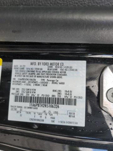 2022 FORD MUSTANG 1FA6P8TH2N5106326