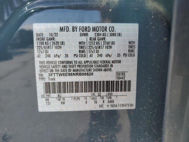 2022 FORD MAVERICK X - 3FTTW8E96NRB06820