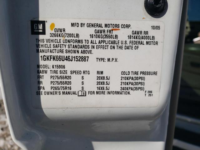 1GKFK66U46J152887 GMC YUKON XL DENALI