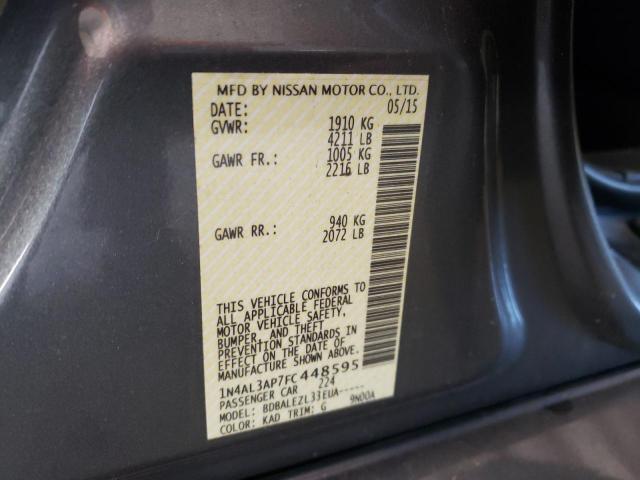 2015 NISSAN ALTIMA 2.5 1N4AL3AP7FC448595