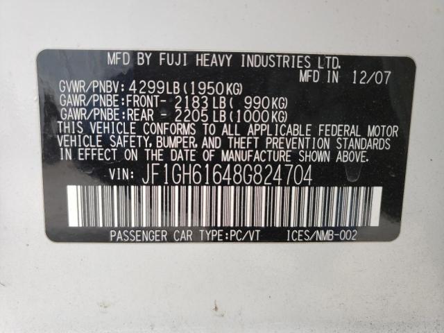 JF1GH61648G824704 Subaru Impreza 2.5i