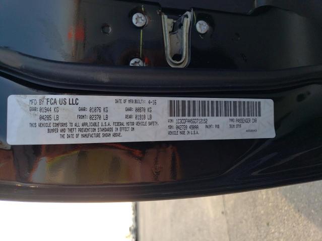 2016 DODGE DART SE 1C3CDFAA5GD712152