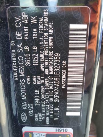 3KPA24AD8LE327359 KIA Rio