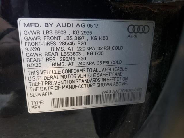 VIN WA1LAAF78HD058103 2017 Audi Q7, Premium Plus no.12