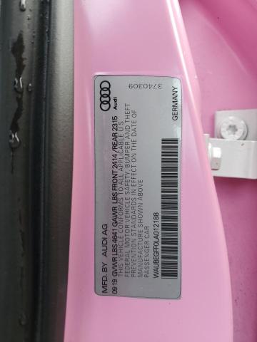 2020 AUDI A3 WAUBEGFF0LA012188