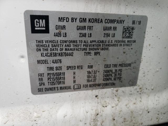 2019 BUICK ENCORE PRE KL4CJESB1KB704442