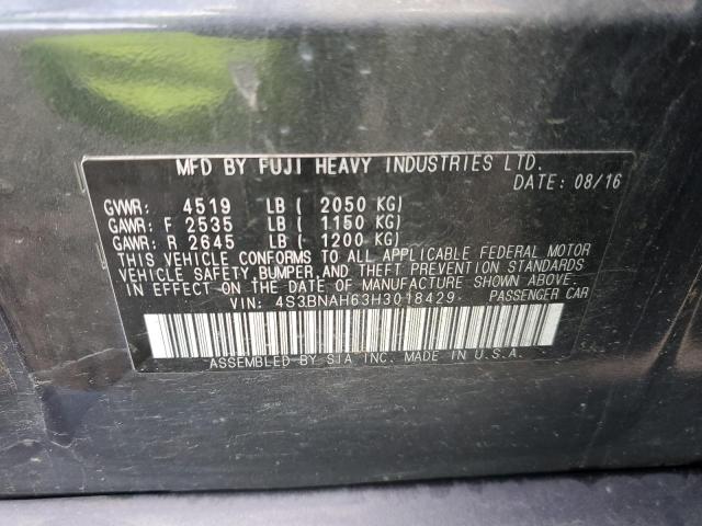 4S3BNAH63H3018429 Subaru Legacy 2.5i Premium