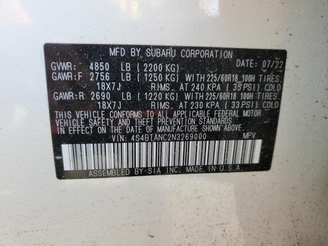4S4BTANC2N3269000 Subaru Outback Limited