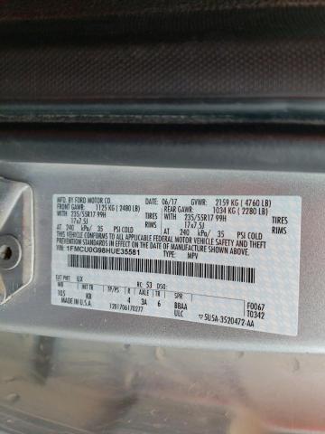 2017 FORD ESCAPE SE 1FMCU0G98HUE35581