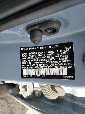 2021 HONDA CIVIC SPOR SHHFK7H46MU423353