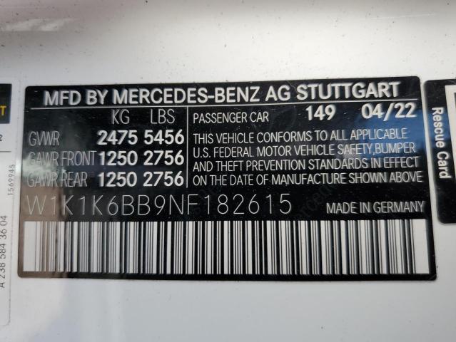 2022 MERCEDES-BENZ E AMG 53 - W1K1K6BB9NF182615