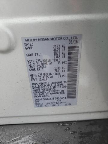 2016 NISSAN ROGUE S 5N1AT2MV8GC850671