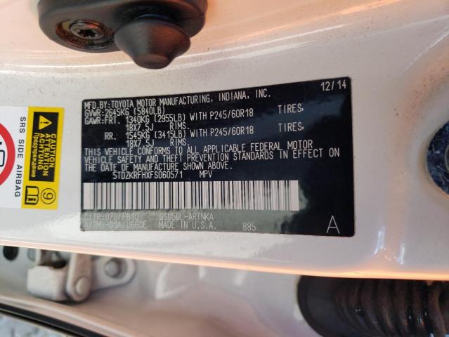 2015 TOYOTA HIGHLANDER - 5TDZKRFHXFS060571