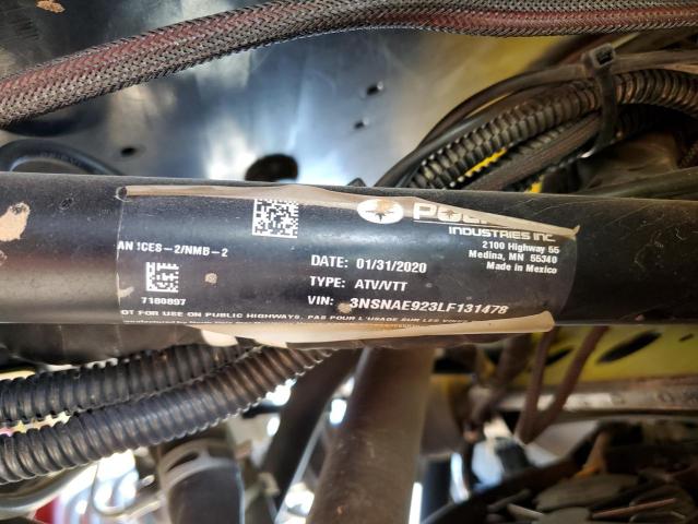 2020 POLARIS RZR XP TUR 3NSNAE923LF131478