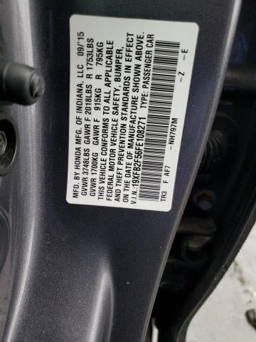 19XFB2F56FE108271 | 2015 HONDA CIVIC LX