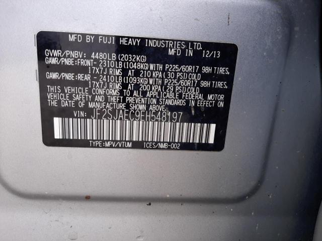JF2SJAEC9EH548197 Subaru Forester