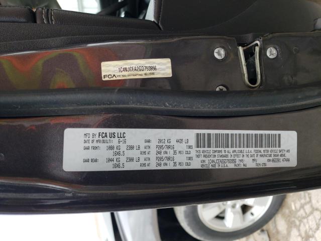 2016 JEEP COMPASS LA 1C4NJCEA2GD793956