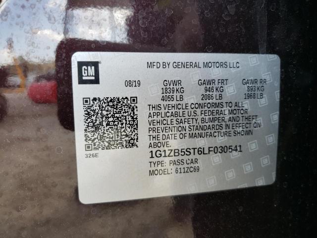 2020 CHEVROLET MALIBU LS 1G1ZB5ST6LF030541