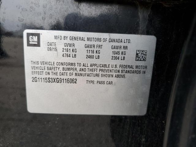 2016 CHEVROLET IMPALA LT - 2G1115S3XG9116062