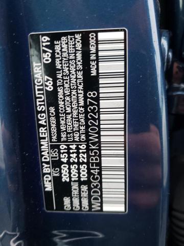 2019 MERCEDES-BENZ A 220 4MAT - WDD3G4FB5KW022378