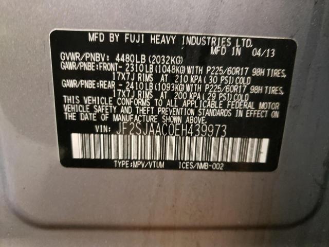 JF2SJAAC0EH439973 Subaru Forester 2.5i
