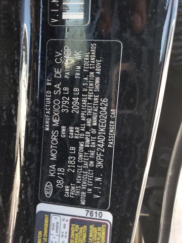 2019 KIA FORTE FE 3KPF24AD1KE020426